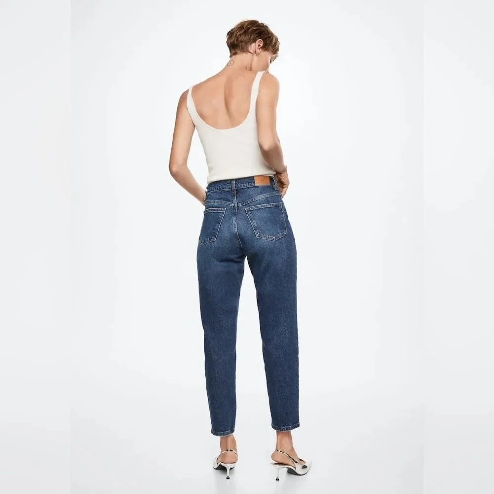 Mango [10] Mom comfort  high-rise jeans - Picture 3 of 11